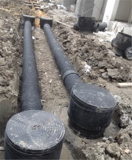 排水管道及塑料檢查井井坑與基礎(chǔ) 排水管道及塑料檢查井井坑與基礎(chǔ)