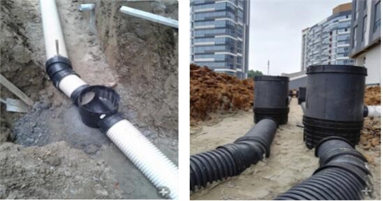 南京秦淮灣項目塑料井配件之變角接頭室外合理安裝使用 南京秦淮灣項目塑料井配件之變角接頭室外合理安裝使用