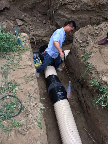 塑料檢查井之熱收縮帶 塑料檢查井之熱收縮帶